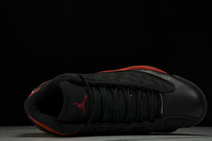 air jordan 13 retro“bred” black/ red mens 414571-004