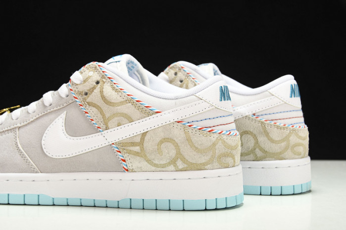 nike dunk low barbershop grey - dh7614-500