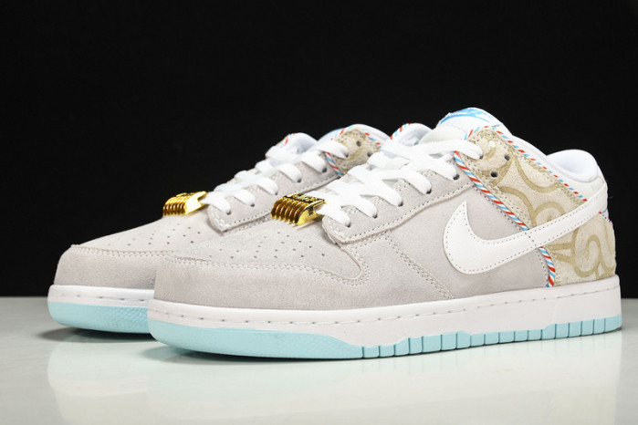 nike dunk low barbershop grey - dh7614-500