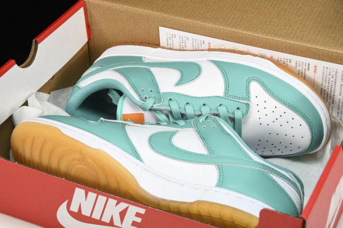 nike dunk low white turquoise (w) - dv2190-100