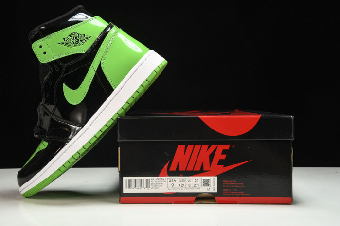 air jordan 1 high og patent pine green 555088-065