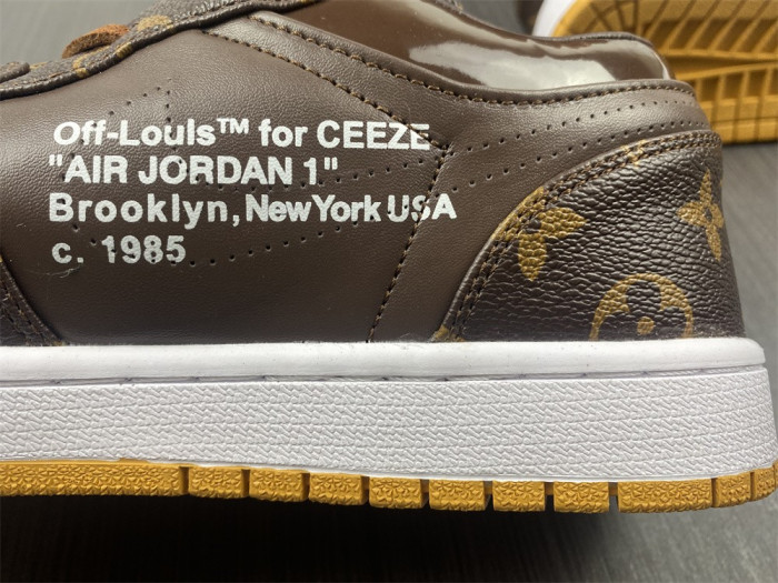 l w x of x air jordan 1 customs aq0818-201