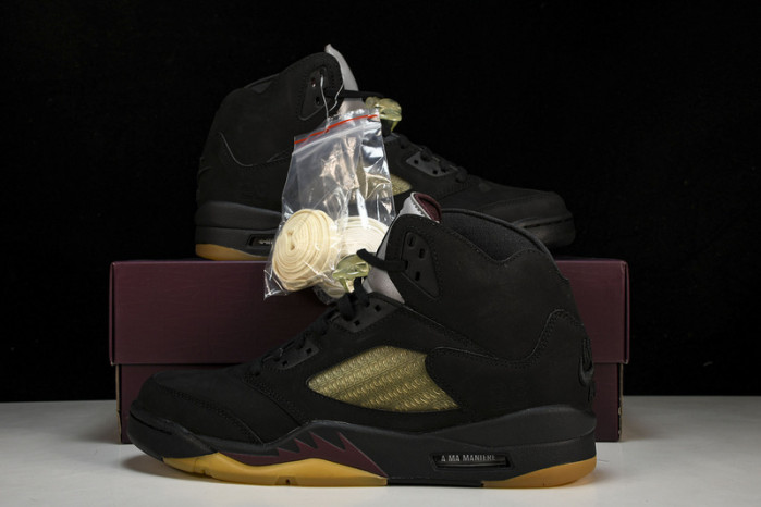 a ma maniére x air jordan 5 “black” fd1330-001
