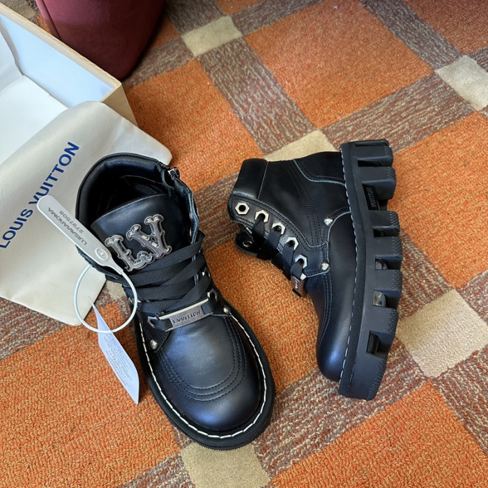 LVT BOOT COPSHOE L&V-388 LEATHER WHITE STITCHING
