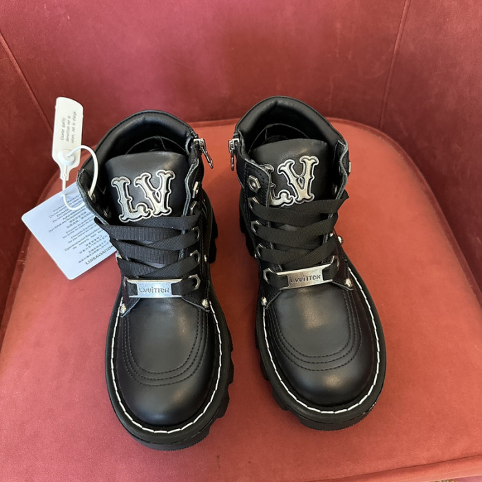 LVT BOOT COPSHOE L&V-388 LEATHER WHITE STITCHING