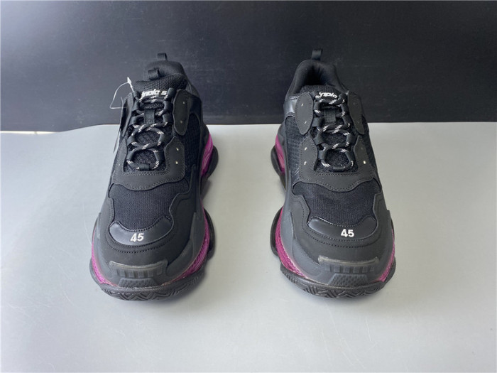 bl triple s trainers clear sole black 541335 w09o1 9252