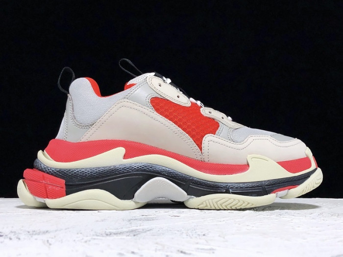 bl triple s trainers clear sole grey glof white 541624 w09oh 1009