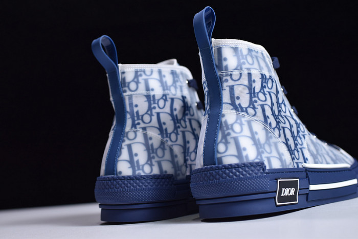 d1r* b23 oblique high top sneakers blue t004801-1055