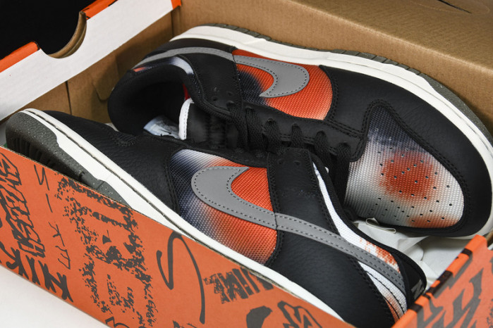 nike dunk low graffiti black red - dm0108-001