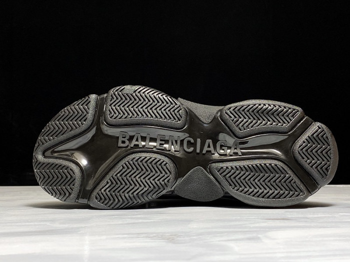 bl triple s trainers black letters 541624 w09o1 9013