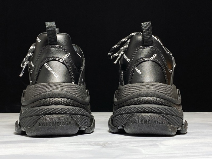 bl triple s trainers black letters 541624 w09o1 9013