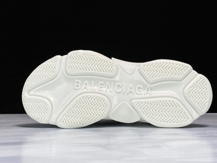 bl triple s trainers white letters 541624 w09o1 8013