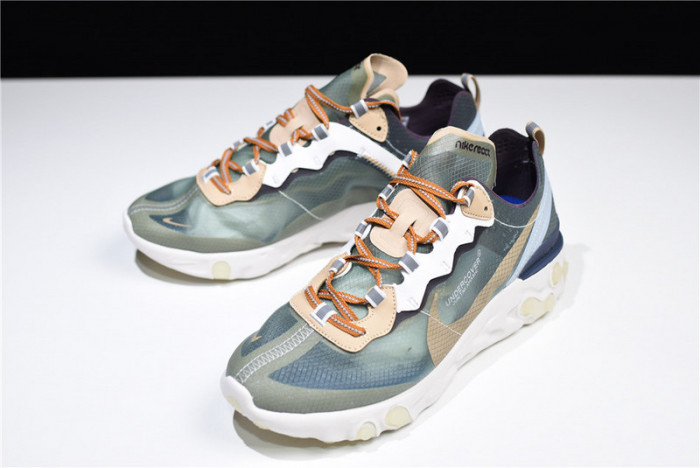 nike react element 87 undercover green mist - bq2718-300