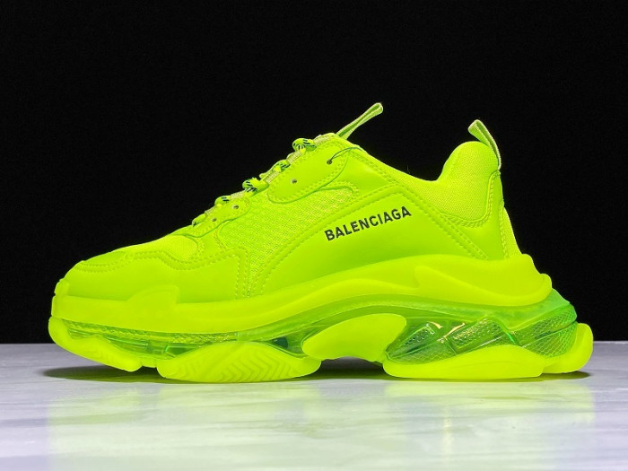 bl triple s trainers clear sole fllo yellof 541624 w09o1 9002