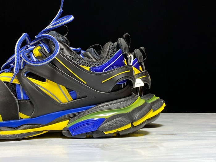 bl sneaker tess.s.gomma black fluorescent yellof blue 542023 w1gb8 3443