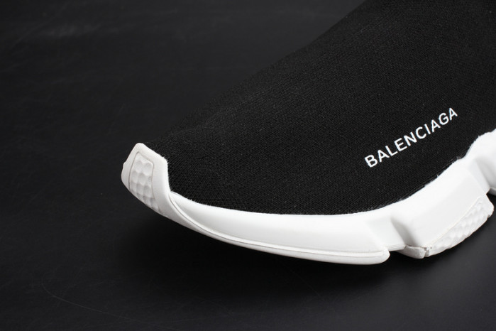 bl stretch mesh high top sneaker black white