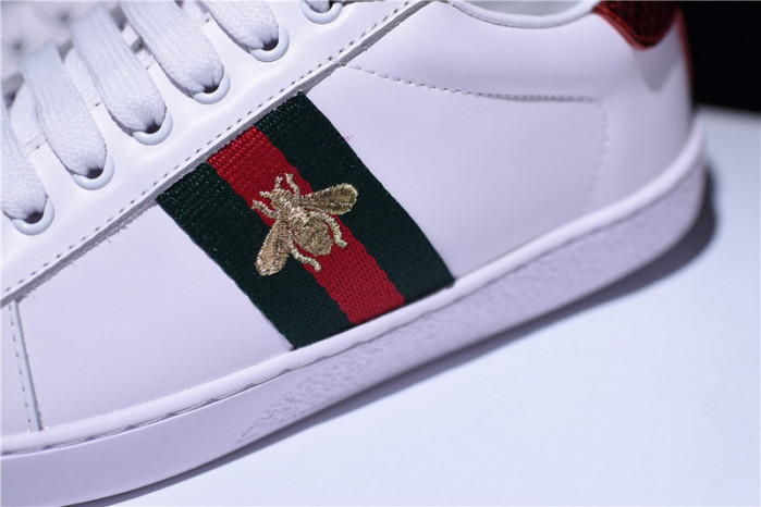 gc ace embroidered low-top sneaker white with bee