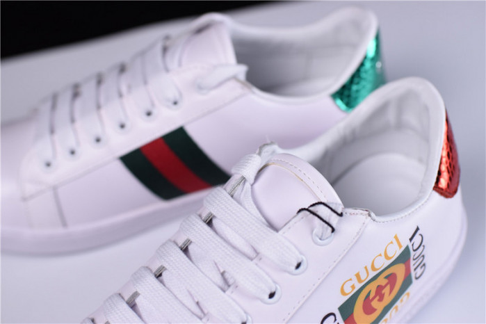 gc ace embroidered low-top sneaker with gg logo